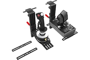 Reyann Lot De 2 Supports De Bureau Pour Contrôleurs SIM Flight Compatibles Avec Logitech G X56, X52 Hotas/Thrustmaster HOTAS Warthog, T.Flight Hotas,T16000M,TCA Hotas/Winwing Orion Hotas