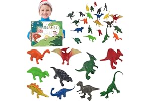 RIZTGAE Calendrier de l'Avent 2024,Dinosaure Jouet 3 4 5 6 7 8 Ans Chasse au Tresor Enfant Anniversaire Jeux Enfant 3 4 5 6 7 8 9 10 11 12 Ans Garçon Cadeau Garcon 3-12 Ans Jouet Dinosaure Decoration Noel