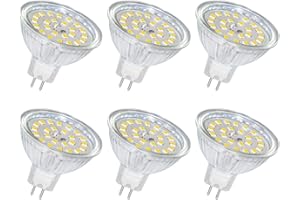 SCNNC Żarówka LED GU5.3 LED 5 W 12 V MR16, 500 lm neutralna biel 4000 K, bez możliwości ściemniania, zamiennik dla reflektorów halogenowych 50 W, reflektor LED GU5.3 do lampy sufitowej, oświetlenia