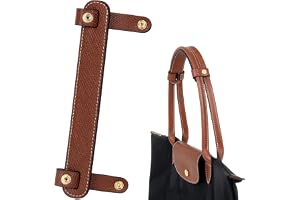 Shoulder Strap Pad Compatible with Longchamp Le Pliage Original & One Tote Bags, Anti-Slip Shoulder Cushion for M & L Sizes, Relieves Shoulder Pressure, Premium Microfiber Leather, Brown, Neat and