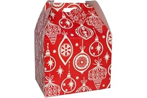 ACAN Tradineur - Caja de cartón para Lote de Navidad, incluye asa, Guardar Regalos, Botellas Vino, Resistente, 40 x 32 x 30 cm, diseño Aleatorio