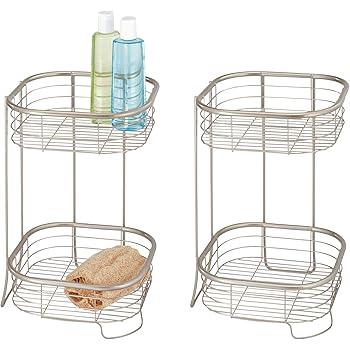 Amazon.de: mDesign 2er-Set Badregal stehend - freistehende Duschablage