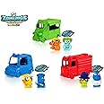 ZOMLINGS In The BIG Town Series 5 Set of 3 Zom Mobiles - Fire Truck, Ice Cream Van & Police Car