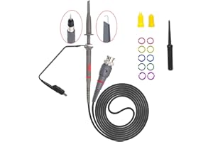 Homeet 100MHz Oszilloskop Sonde Universal Hohe Praezisions 1X & 10X Oscilloscope Probe für Oszilloskope Rigol Atten Owon Siglent
