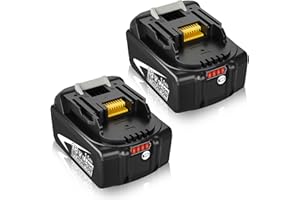 2X 18V 5.5Ah for Maki-ta 18V Battery BL1860B BL1850B BL1850 BL1840 BL1830 BL1820B BL1815 194205-3 194309-1 LXT-400 Compatibility for power tools Goodexo