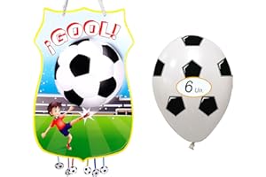 CHEERSET Pignatta compleanno per bambini perfetto da riempire con giocattoli e giocattoli (Futbol)