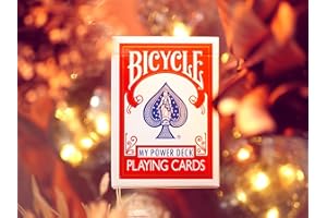 MAGICAPLANET My Power Deck - Jeu de Cartes marqué - 16 Tours de Magie Expliqués - Couleur de Dos Rouge