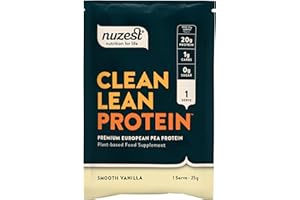 Vegan Protein Powders by Nuzest - Clean Lean Protein - Smooth Vanilla - Plant Based Pea Protein Shake - Low Calorie & Low Carb - Gluten Free - Dairy Free - 25g (1 Serving)