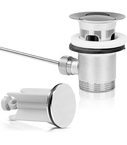 Wirquin 30723421 afvoergarnituur, messing, 19 gaten, 75 mm, zonder overloop