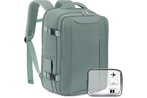 Xkdoai for Easyjet Cabin Bag 45x36x20, Travel Backpack with TSA Approved Clear Bag, Carry-ons Cabin Backpack for Travelling Underseat Cabin Bag Laptop Backpacks Luggage Set