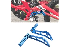 JESTOP 1 Pair of Rear Foot Pegs Pedal Bracket for Surron Light Bee X and S Segway X160 X260,CNC Aluminum Alloy Anti-Skid Anti-rust Foldable Foot Rests Pedal & Mount Surron Parts(Black)