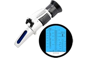 HXTDBY Antifreeze Refractometer 4-in-1 Antifreeze Tester Coolant Refractometer Ethylene Propylene Glycol Refractometer for Checking Automotive Cooling Fluid, Battery Acid, AdBlue, Windshield Washer Fluid
