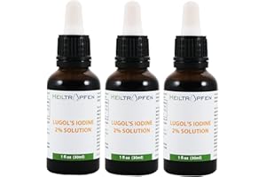 ‎HEILTROPFEN 3x Lugolsche Lösung 2% 30 ml | 3x 30 ml | Inhaltsstoffe in pharmazeutischer Qualität | 6% Lugols liquid Formulierung | 2 prozent elementares Jod und 4% Kaliumjodid | Heiltropfen®