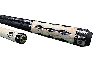 Lucasi Custom+Hybrid LZ2004BK Billardqueue-Stick mit Zero Flexpoint Low Deflection Shaft & Uni-Loc Schnellspanngelenk + Rage Heavy Hitter Break Queue