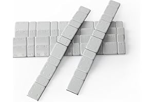 ZERINT WW-15RG60 450g, 6 Strisce (5g + 10g) x 5 Adesivi Striscia Adesiva Pesi Equilibratura per Auto, Camion, SUV e Motocicli 6 Strisce