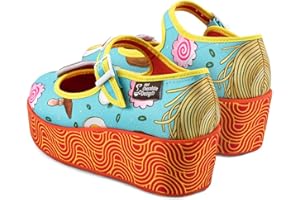Hot Chocolate Design Chocolaticas Funky Canvas Damen Mary Jane Flache Schuhe