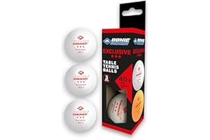 Donic-Schildkröt Palline da Ping Pong Esclusivo 3-Stelle, Qualità Poly 40+