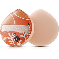 6 Stück Make-up Schwamm Set – Wiederverwendbare, Waschbare Puderquasten (3 Gelb, 3 Grün) Für Foundation, Puder, Concealer