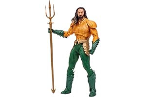 McFarlane Toys - DC - Aquaman 2 - Aquaman - 18 cm - Figurine de Collection & Accessoires - Personnages de Film - Dès 12 ans - Lansay