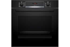 Bosch HBA534BB3, Forno da incasso, EcoClean: pulizia della parete posteriore senza alcun detergente, Display LED Rosso,Nero, 60 x 60 cm
