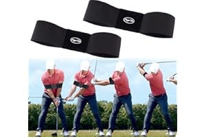 HOCENT Jeantet Sport Golf Swing Trainer Aid Grip Secret Arm Band Trainer Value 1/2 Pack, Golf Training Aids Professional Motion Posture Correction Belt For Men Women Kids…