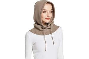 Facecozy Mütze Damen Winter, Strickmützen Warme Kapuzen Schal für Frauen Sturmhauben Beanie Wintermützen