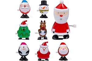 THE TWIDDLERS 8 świątecznych zabawek do wchodzenia dla dzieci, 8cm - Kieszenie niespodzianki, kalendarz adwentowy, urodziny, skarpety świąteczne, prezenty dla gości