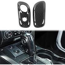 thumbnail image 2 of Carbon Fiber Gear Shift Knob Trim Cover For Ford F-150 F150 2015–2018 – ABS Black Center Console Interior Upgrade 2 of 4