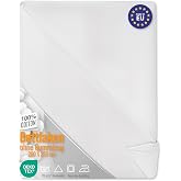 Flat sheet without elastic cotton sheets smooth white fabric | Bed 220: 220 x 240 cm boil-resistant 125 g/m&sup2; for mattress sof
