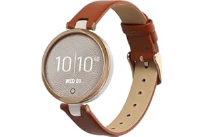 kwmobile Pasek do zegarka z prawdziwej skóry, kompatybilny z Garmin Lily Sport – tracker fitness, zapasowy sportowy pasek na nadgarstek z zapięciem, skóra