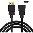 JGD PRODUCTS ORG 3 Feet High Speed Gold Plated HDMI Male to Female Extension Cable