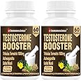 Immunescience Testosterone Booster Supplements For Men With Tribulus 1000mg, Ashwagandha tablet, Safed Musli, gym, Muscle Growth Energy Strength & Stamina booster Supplement-60 tablets (Pack of 2)