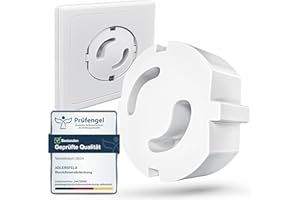 Adlersfeld® Steckdosen Kindersicherung (20 Stück) - Kindersicherung Steckdose zum Schutz vor Stromschlägen - Einfache Installation ohne Kleben - Steckdosenschutz Weiß - Sicherheit für Baby & Kinder