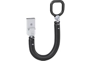 BASI | Chaîne de porte avec protection anti-rayures | avec anneau de recouvrement pour poignée | Chaîne en acier gainée | Sécurité de porte d’entrée et d’appartement | Dispositif antivol