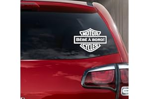 KDOSUBLIM Sticker autocollant bébé à bord style logo H.D