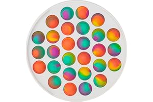 Kids Happy House Push Pop bubble fidget sensory toy perfect for autism and stress relief (Round, Ombre)