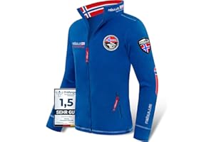 Nebulus Herren Fleecejacke EXPLORE, warme Fleece Jacke, mit langem Full-Zip Reißverschluss