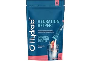Hydraid® Hydration Helper I Electrolytes Powder I Rapid Rehydration & Recovery I 6 sachets I After Sport & Party I Electrolyte Hydration sportsdrink I ORS I Natural Grapefruit Flavour