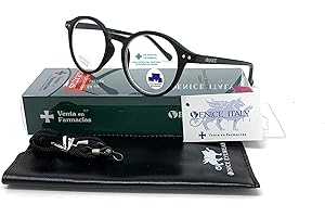 VENICE EYEWEAR OCCHIALI - New Model Occhiali da Lettura UNISEX Anti Luce Blu Uomo e Donna Computer Glasses Lennon Professional Executive Venice Visione Chiara - Moda Comodo - diversi colori