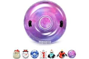 Meteor Snow Sledge Toddler Sled Inflatable Tube Sledger Winter Sleigh for Kids Large for Sledding Heavy Duty with 2 Handles Adult Board Tubes Children