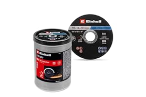 EINHELL ACCESSORIES Discos de corte para metal originales de Einhell, 100 piezas, diámetro 115 mm en lata (separación rápida, procesamiento de metal, corte fácil, certificado MPA, independiente de la marca)