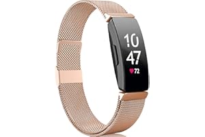 Faliogo Compatibile con Fitbit Inspire Cinturino/Fitbit Inspire 2 Cinturino/Fitbit HR Inspire Cinturino, Cinturino in Metallica in Acciaio Inox Compatibile per Fitbit Ace 2, Piccolo Grande