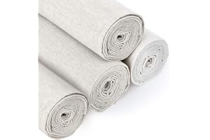 VIDILLO Aida Stoff Kreuzstich Stoff Weiß Natur Leinen Nähstoff Kreuzstich Stoff 50,8 cm Stickerei Leinenstoff für die Herstellung von Kleidungsstücken Basteln Nadeln Stickerei Dekoration und Tischdecke a