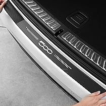 Einstiegsleisten Schutz Für Fiat 500, Panda & Mehr - Kohlefaser Optik Mit Logo