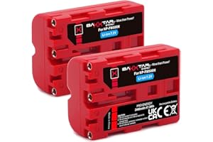Baxxtar PRO NP-FM500H batteria 2x (originale 2400mAh certificata UL) con Infochip - compatibile con Sony Alpha A57 A58 A65 A65V A68 A77 A77V A99 A99 II UVM