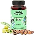 Daily All Day Triphala 1 2 3 Ratio Tablets 120 for Constipation, Acidity & Gas Relief, Bowel regulator, Digestion, Gut Health, cleanse, For Eyes & Hair, Formula by Maharishi Vagbhata, Ayush Certified