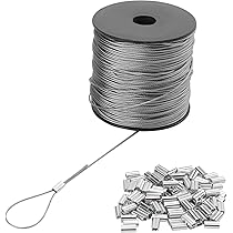 Cavo Acciaio Inox ZONADAH 304 - 100m 1mm Rivestito Vinile Per Giardino - Foto 3