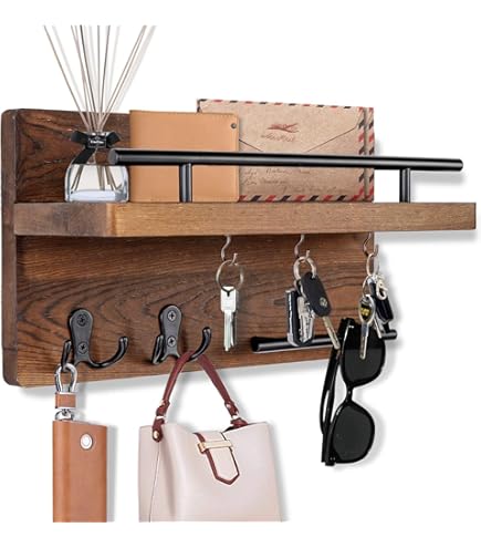 Car Key Holder Wall Mount Race Car Key Hanger 10 Hooks Farmhouse Key Holder For Wall Key Rack Metal Key Organizer Key Hooks For Dog Leash Home Kitchen - View #3