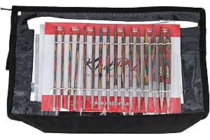 KnitPro - Set Ferri da Calza circolari Symphonie Deluxe, in Legno, con Punte Intercambiabile