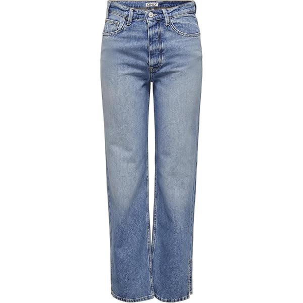 ONLY ONLJUICY WIDE LEG - Wide leg - medium blue denim/blauw denim/bluedenim